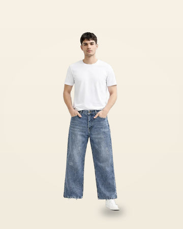 Blue Cargo Jogger Utility Pockets
