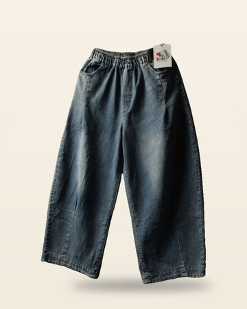 Cozy Core Wide-Leg Joggers — Blue