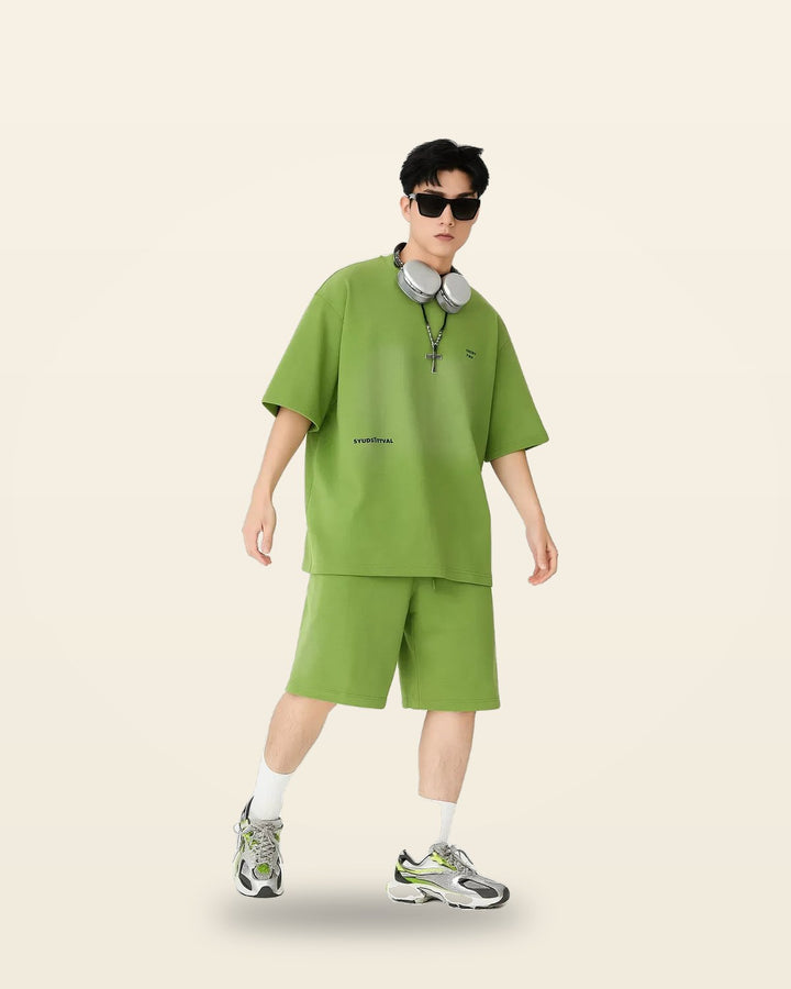 Dual-Tone Green Co-ord Set