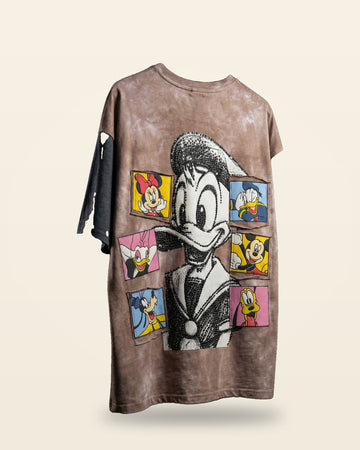 Dual Tone Oversized Tee Contrast Panel Fit