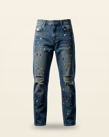 Heritage Glow Jeans Dark Denim — Blue