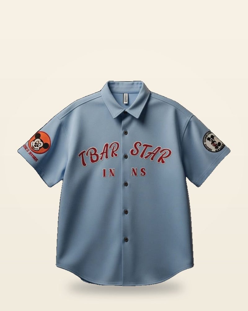 T-Bar Star Shirt — Oversized Boxy Fit