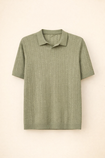 SANKI Green Regular Fit Casuals T-shirt for Men