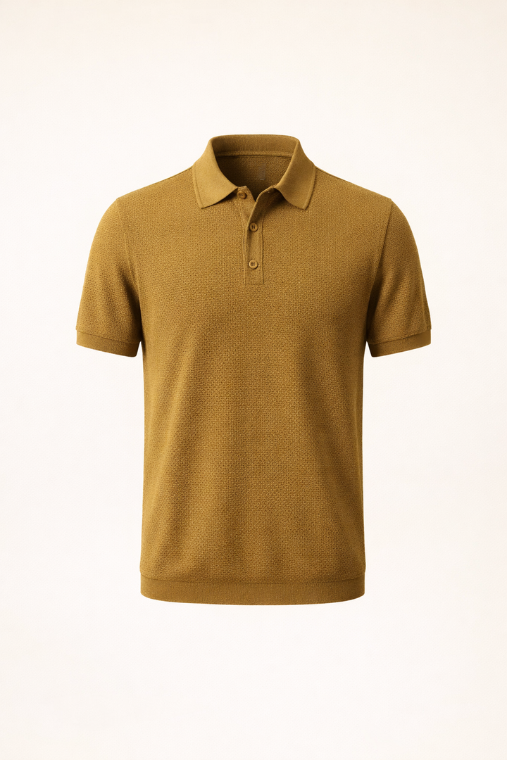 SANKI Khaki Relaxed Fit Casuals T-shirt for Men