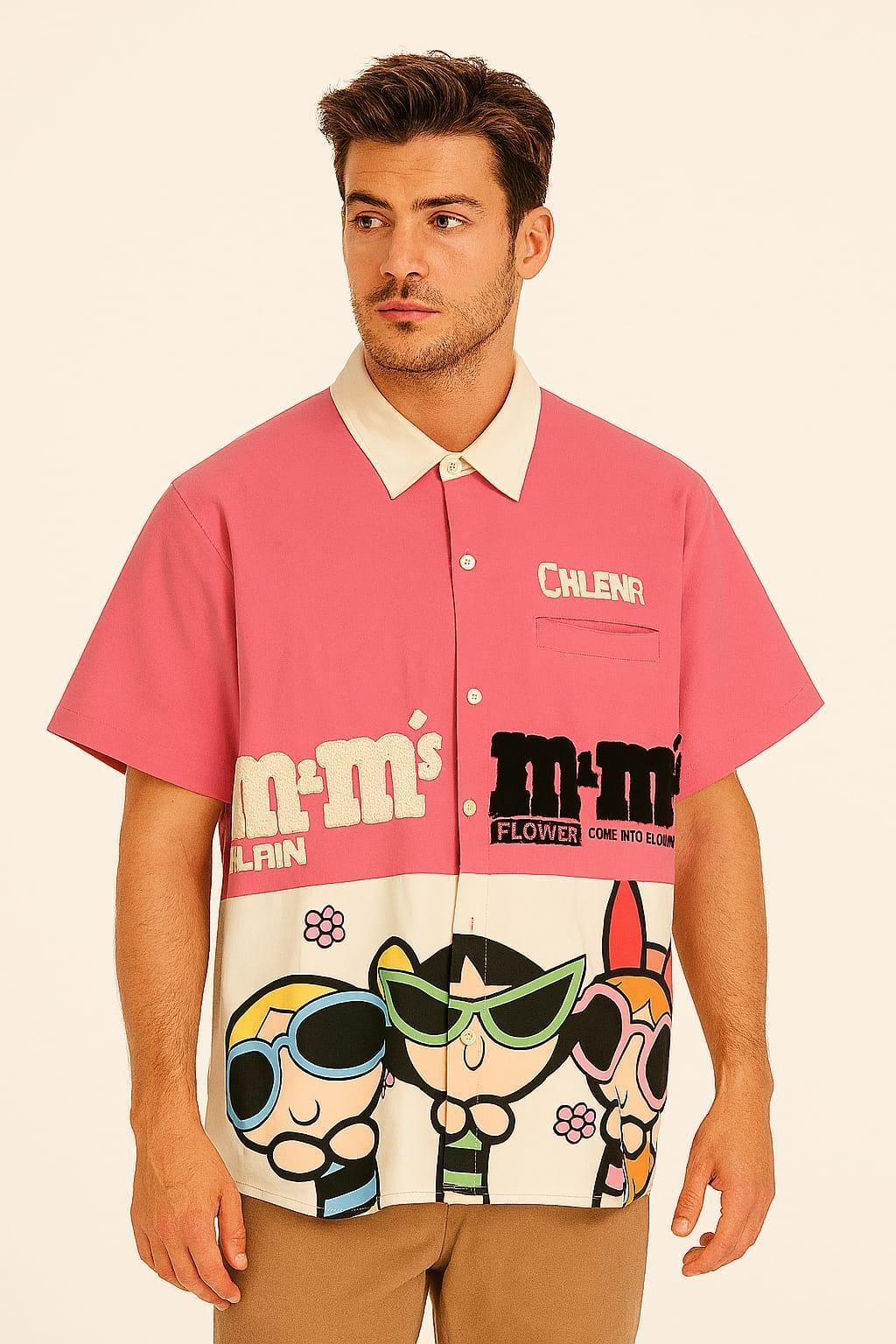 Cartoon Half Sleeve Shirt - Sanki
