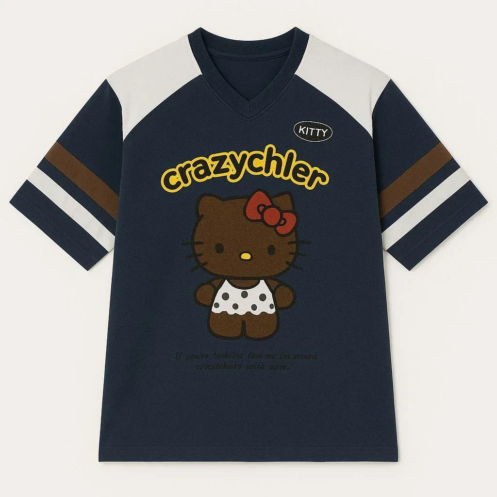 Casual Collar T-shirt - Sanki