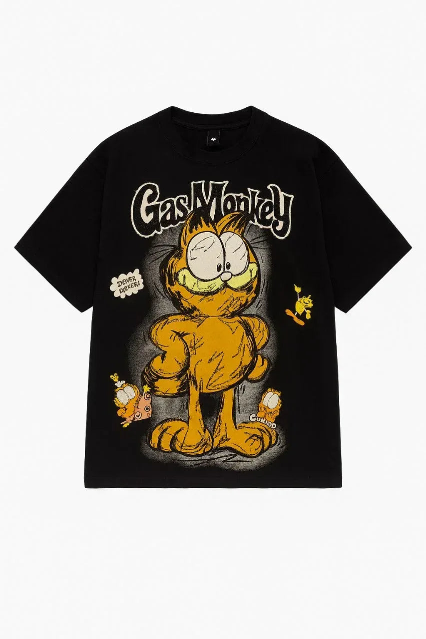 Cartoon Drop Shoulder T-Shirt - Sanki