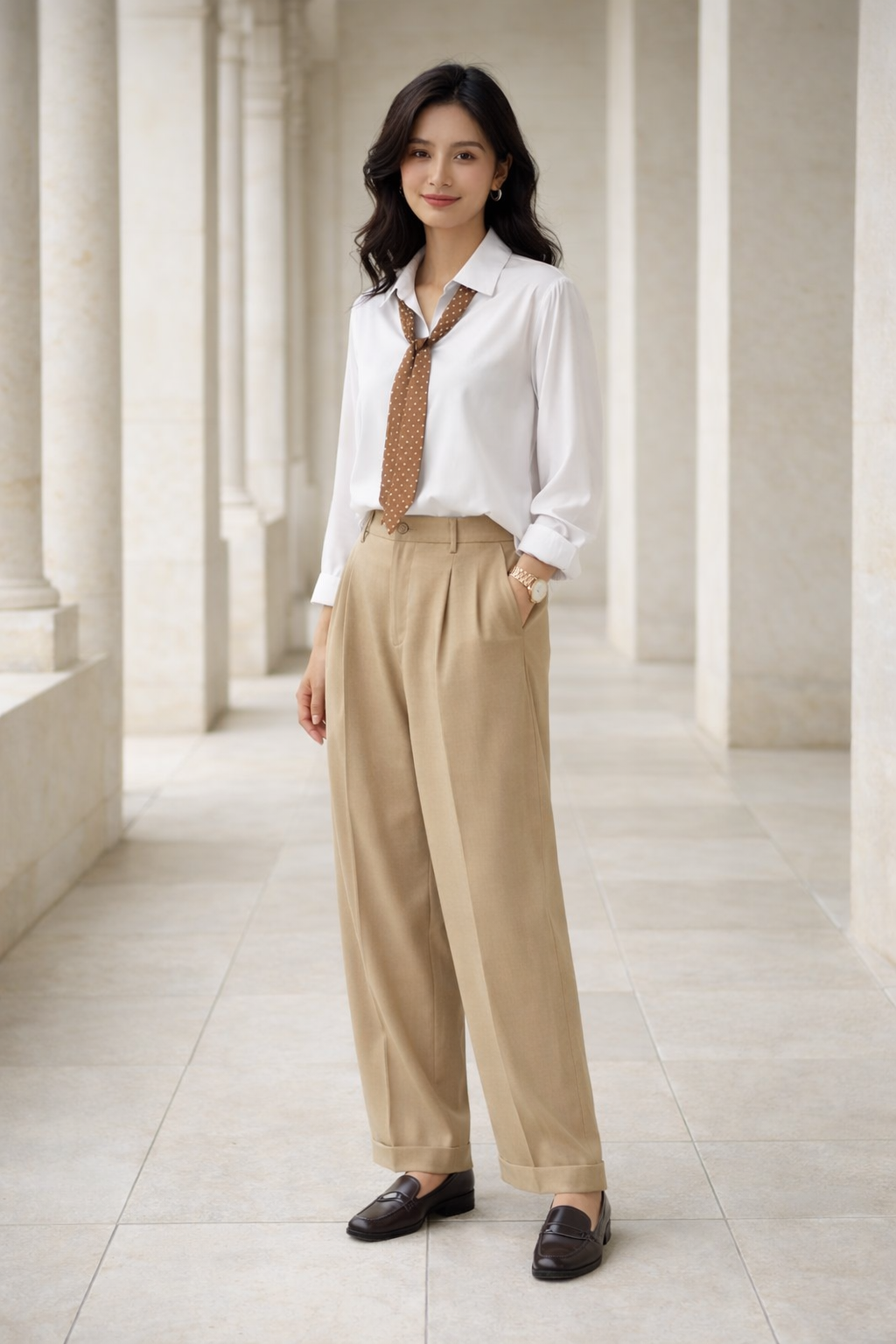 White Casuals Shirt by SANKI — regular fit women's streetwear