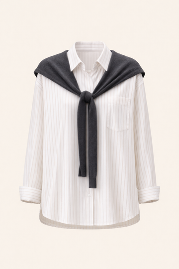 SANKI White Regular Fit Casuals Shirt for Women
