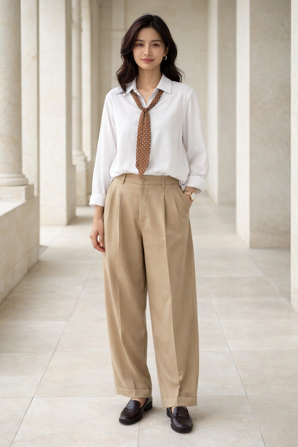 White Casuals Shirt by SANKI — regular fit women's streetwear