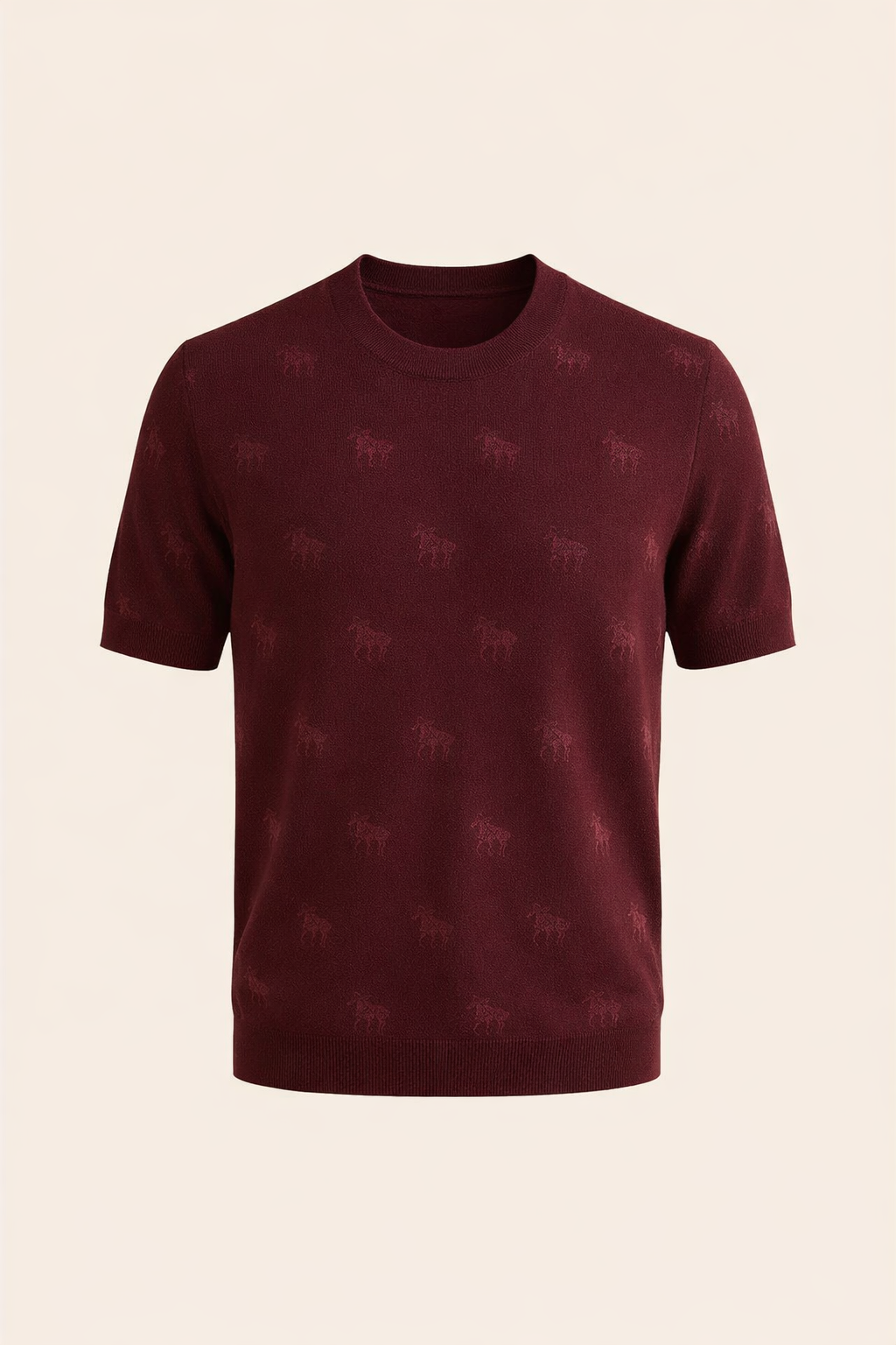 Maroon Casuals T-Shirt by SANKI — relaxed fit men's streetwear