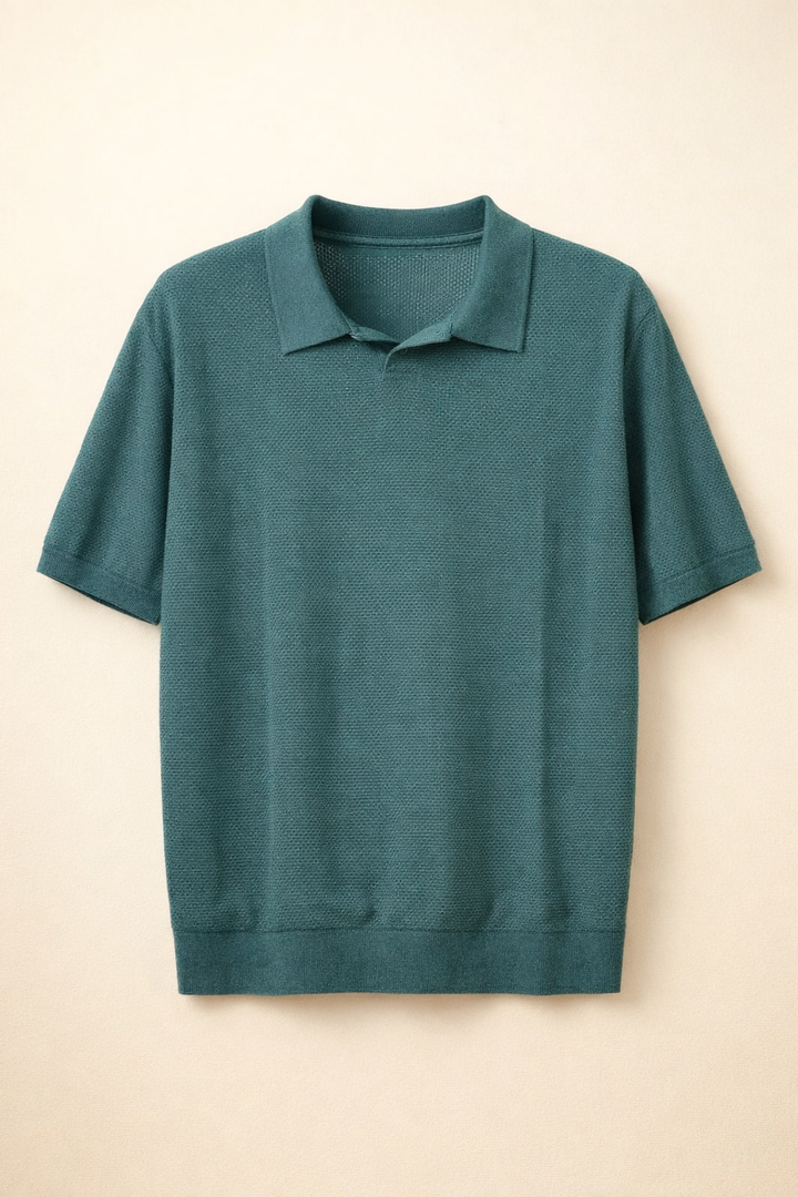 SANKI Green Relaxed Fit Casuals T-shirt for Men