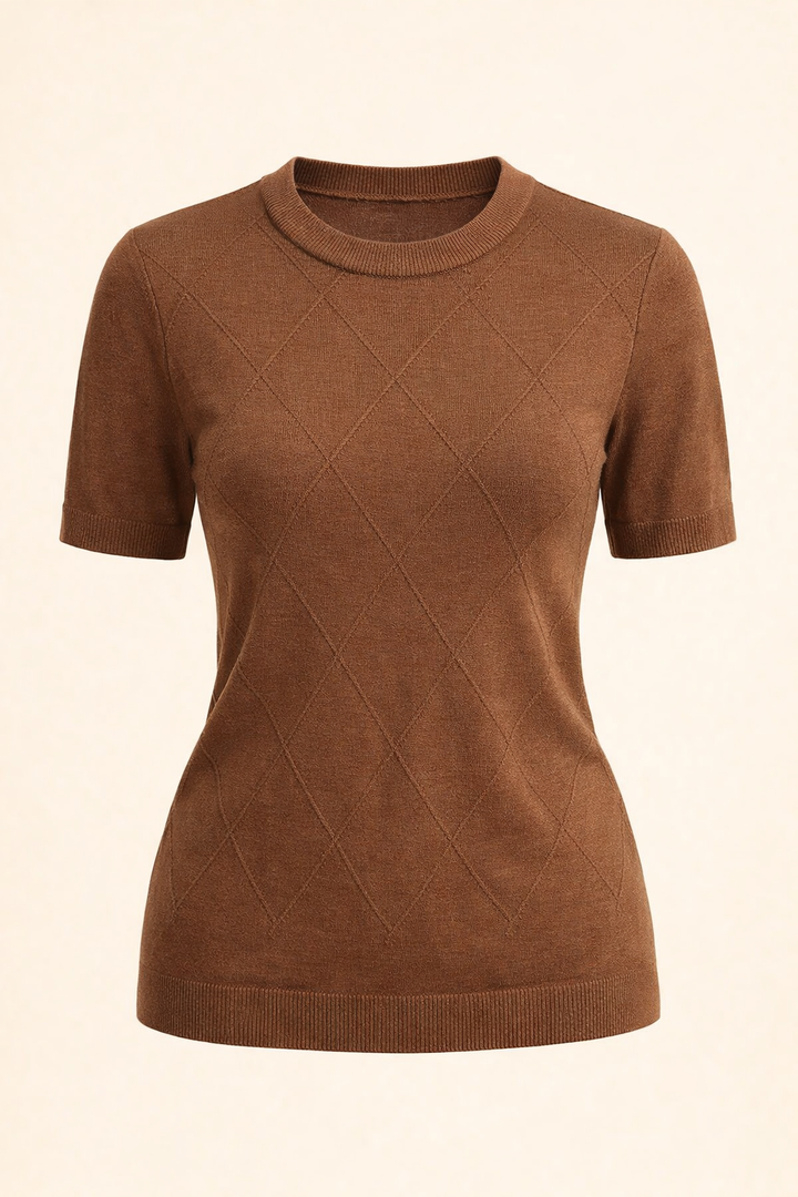 SANKI Brown Casuals Top for Women