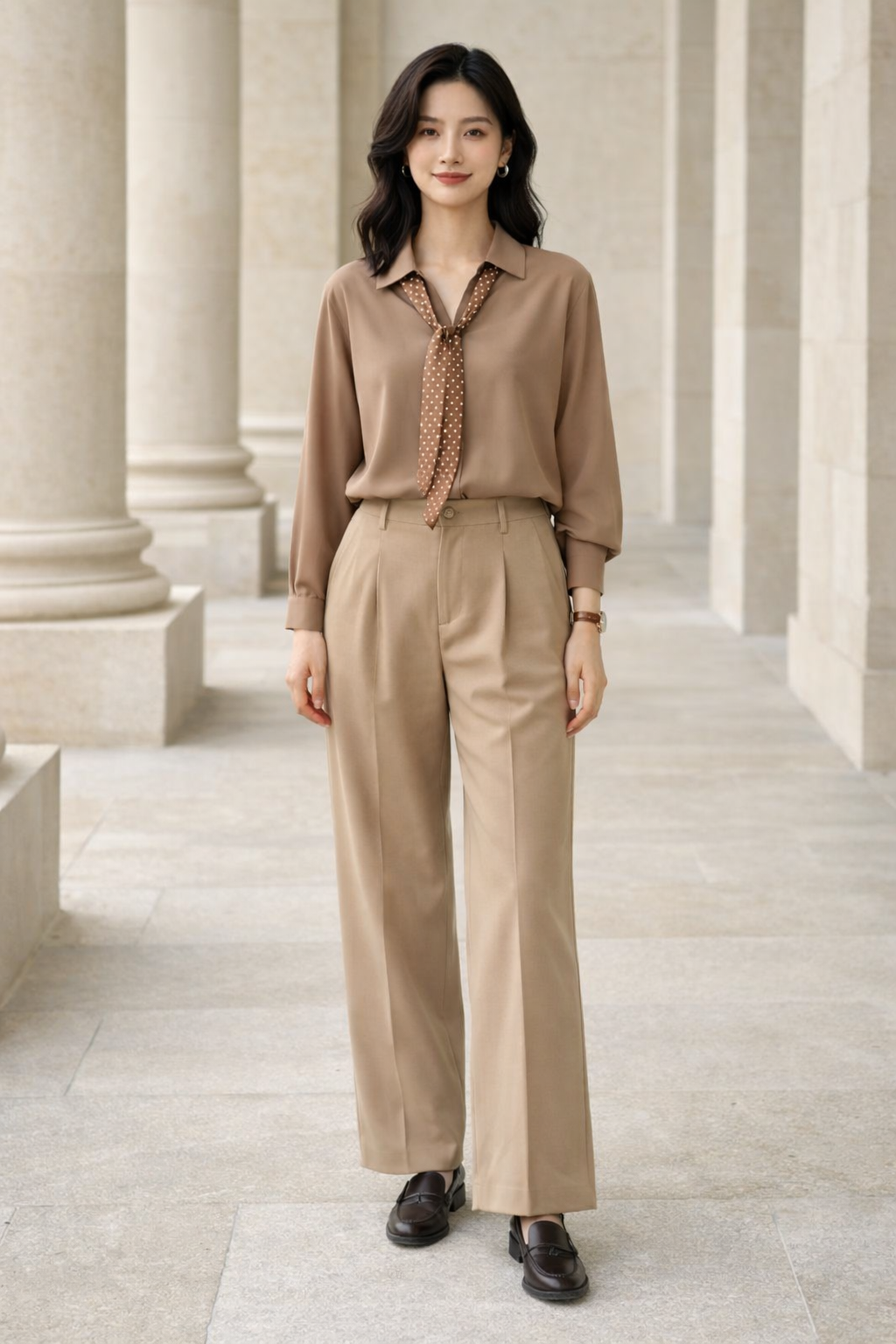 Khaki Casuals Shirt by SANKI — regular fit women's streetwear