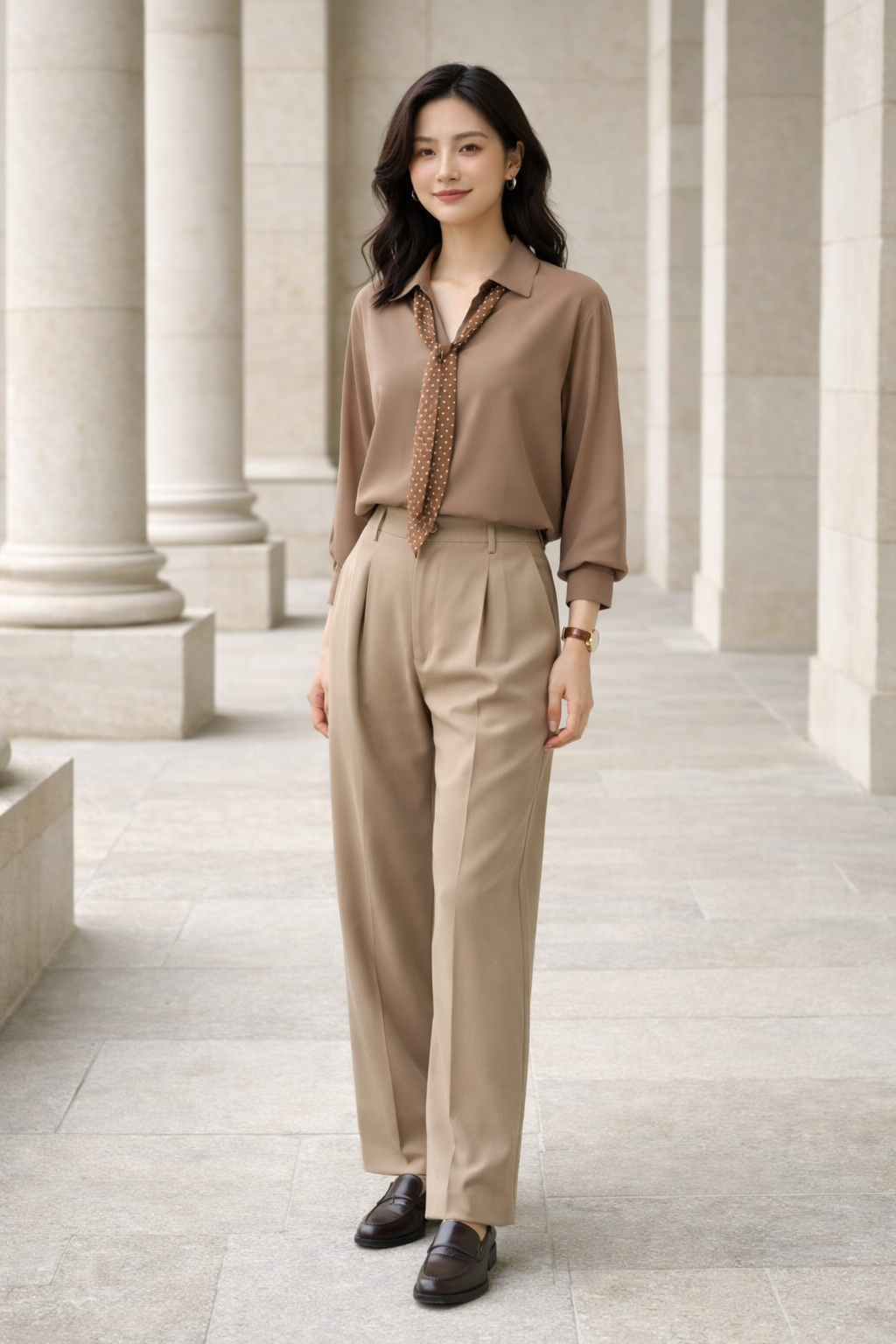 Khaki Casuals Shirt by SANKI — regular fit women's streetwear