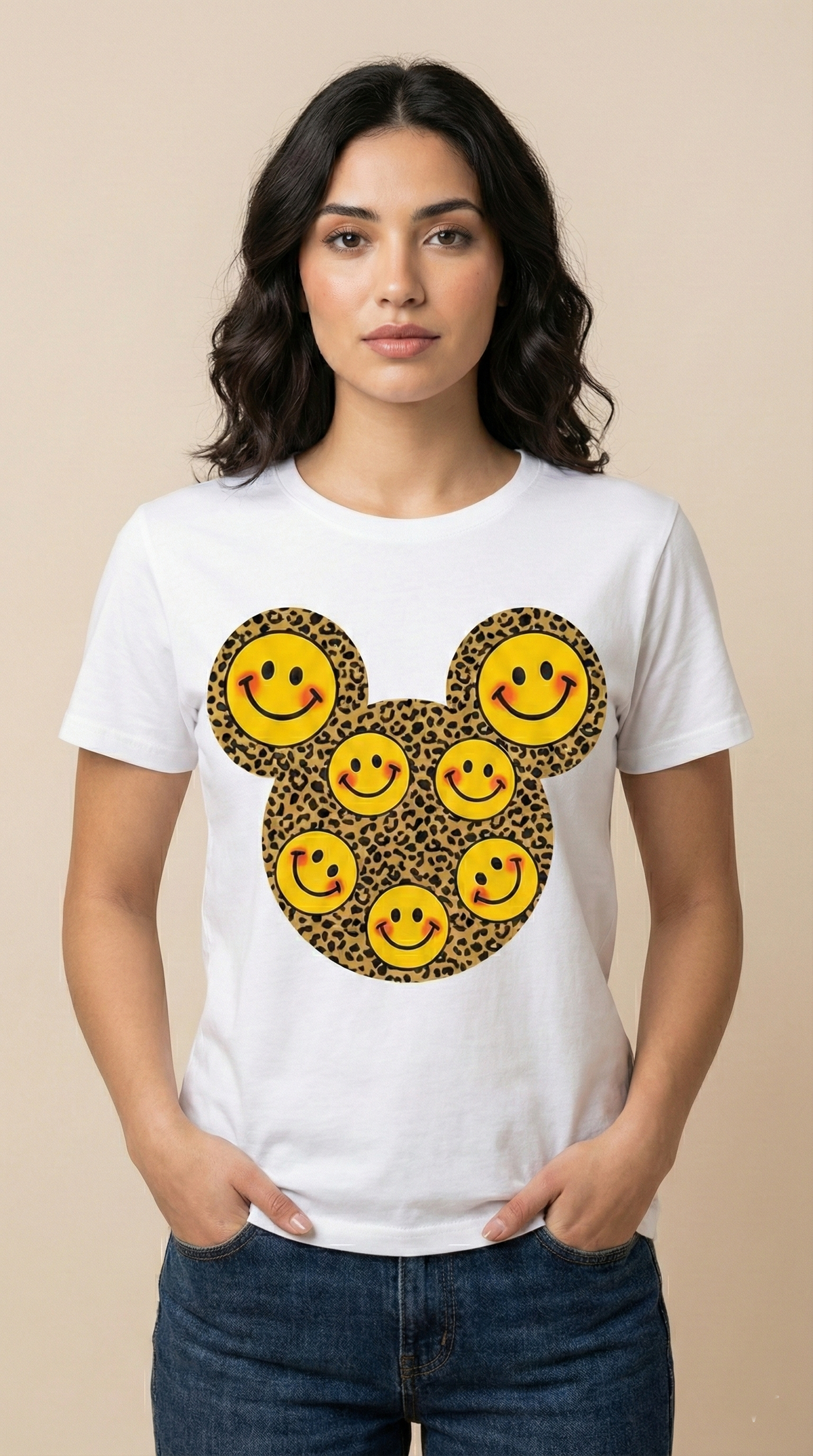 Aesthetic Smiley Print Tee — Premium Cotton Fit — view 6