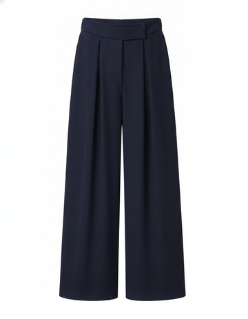 SANKI Blue Wide-Leg Trousers for Women