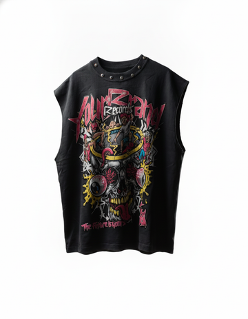 Skull Riot Sando Oversized — Black