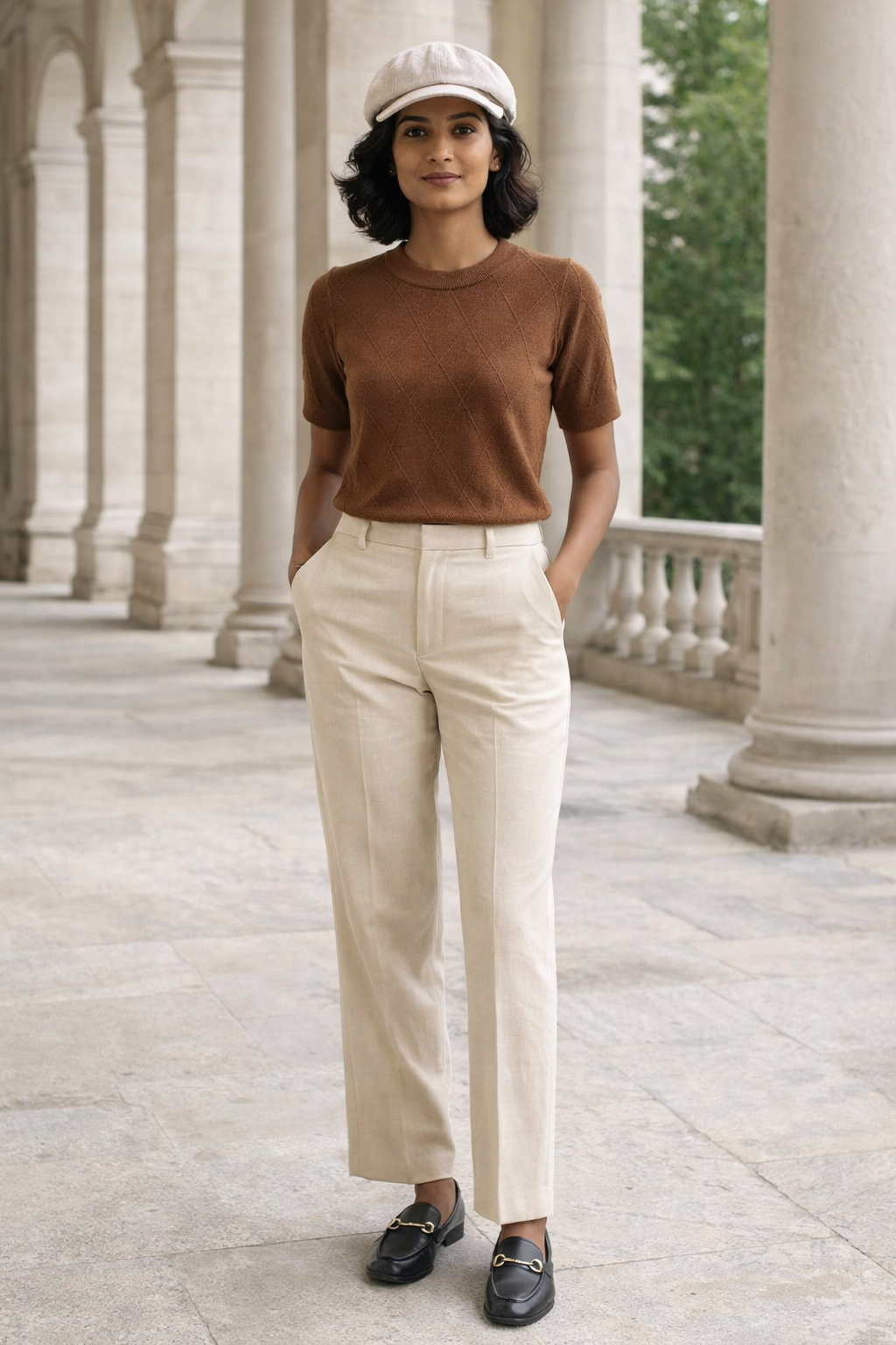 Brown Casuals Top by SANKI women's streetwear