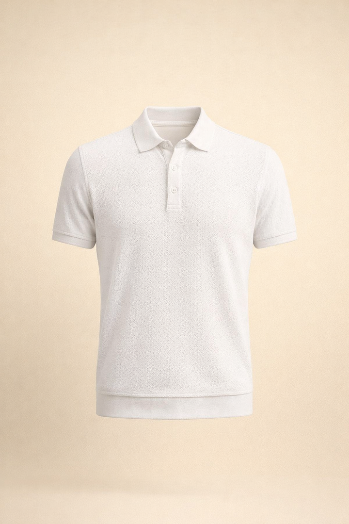 SANKI White Relaxed Fit Casuals T-shirt for Men