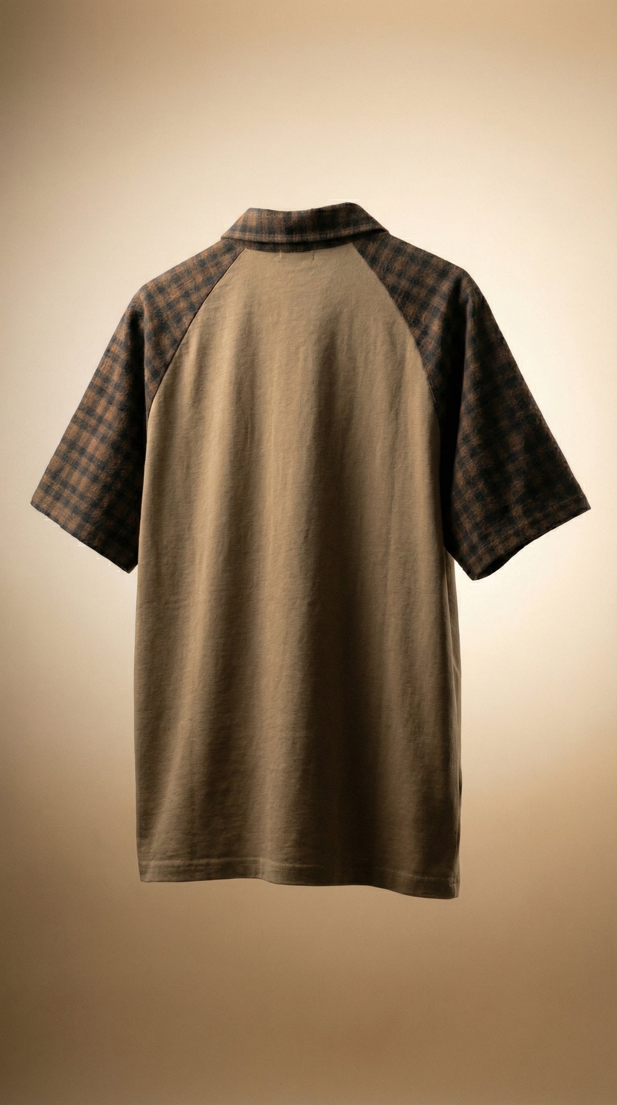 Beige Premium Cotton Tee — Minimalist Everyday Fit — view 4