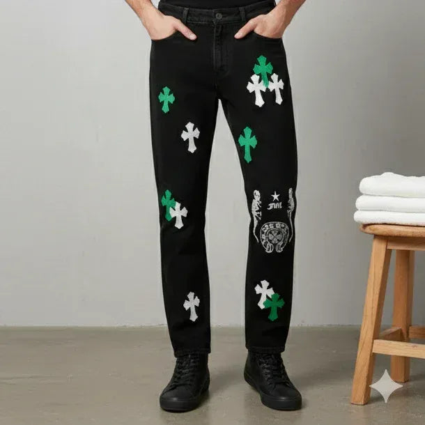 Chrome Heart Bottom Jeans