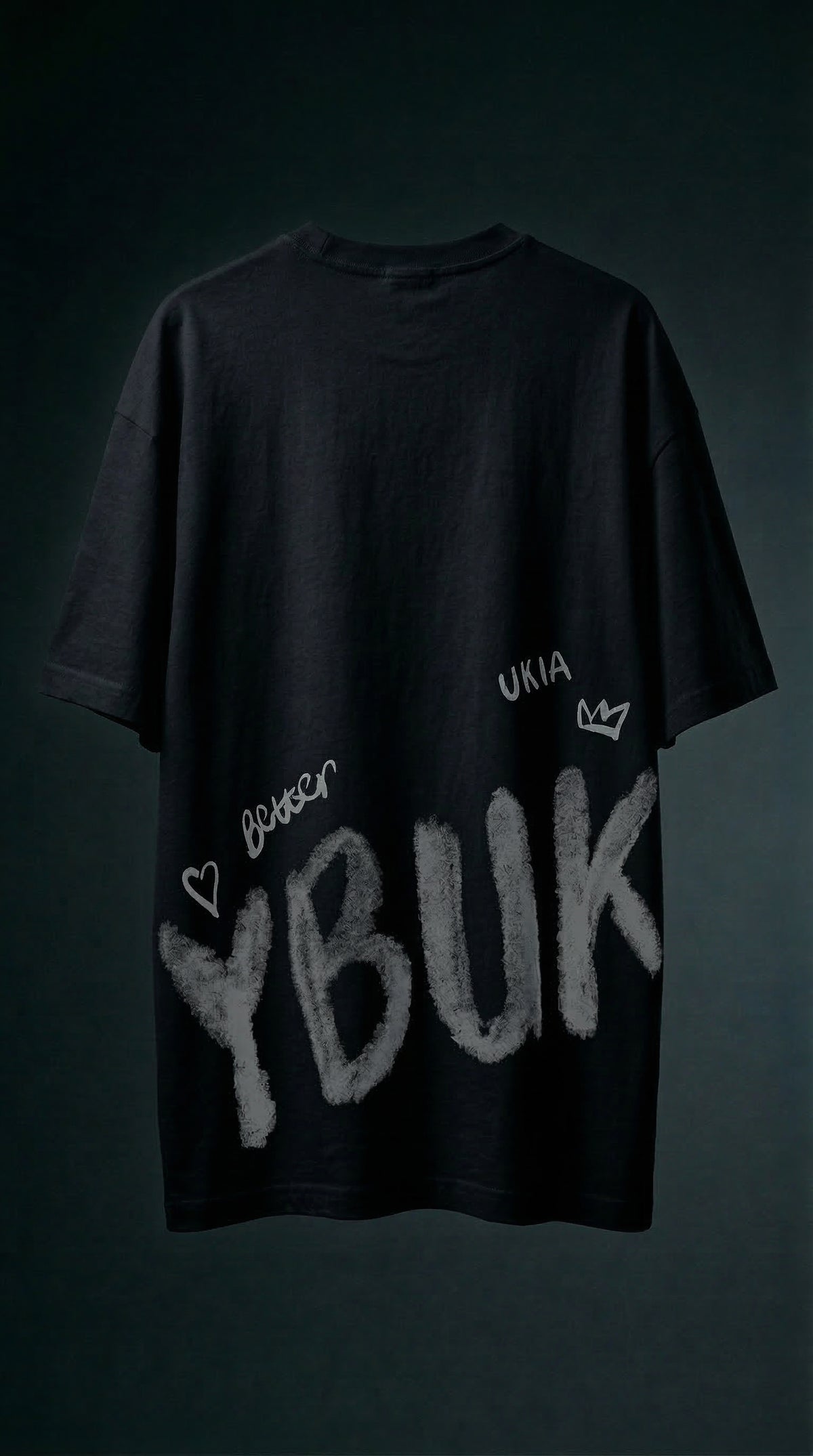 Graphic Print Oversized Tee — Premium Heavyweight Cotton — view 2