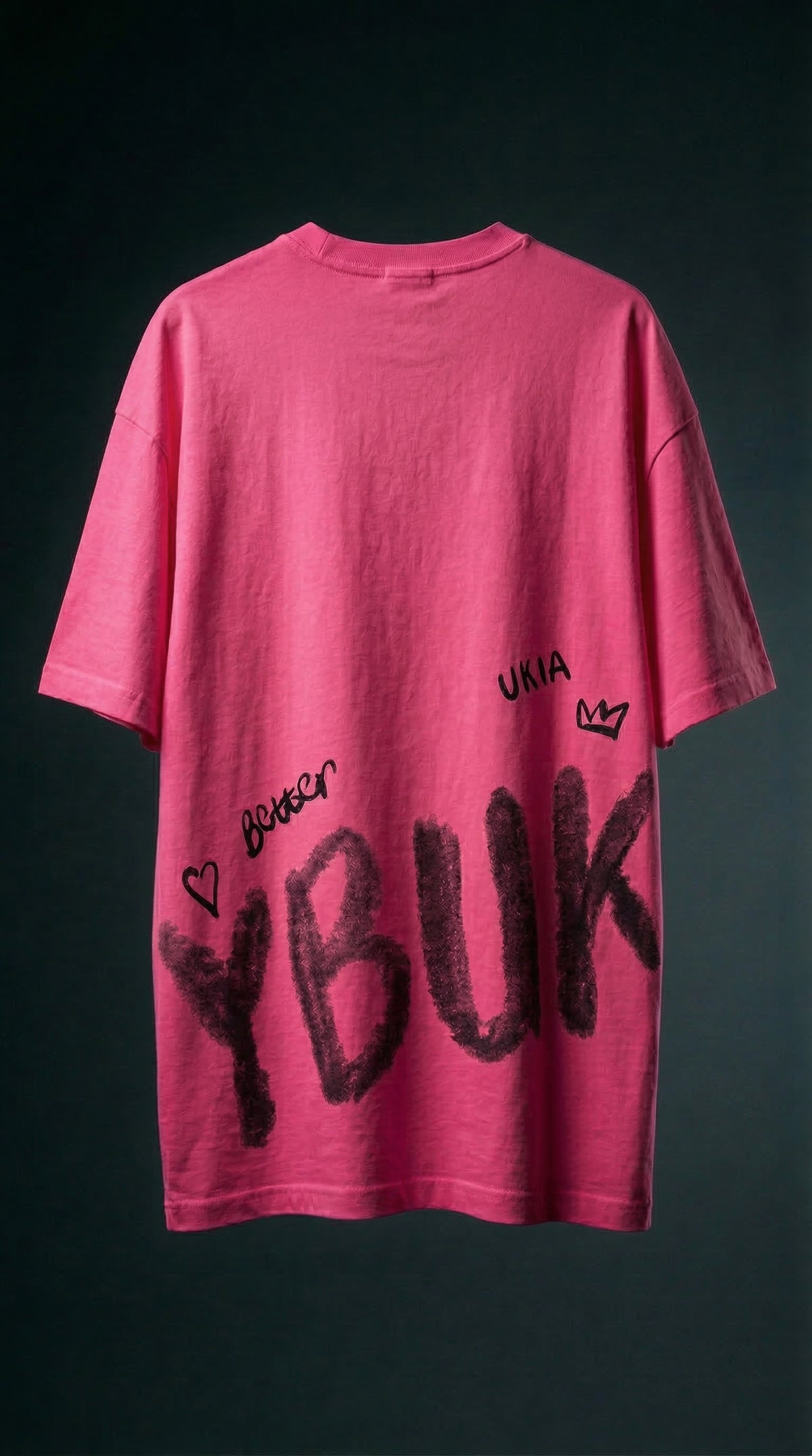 Graphic Print Oversized Tee — Premium Heavyweight Cotton — view 6