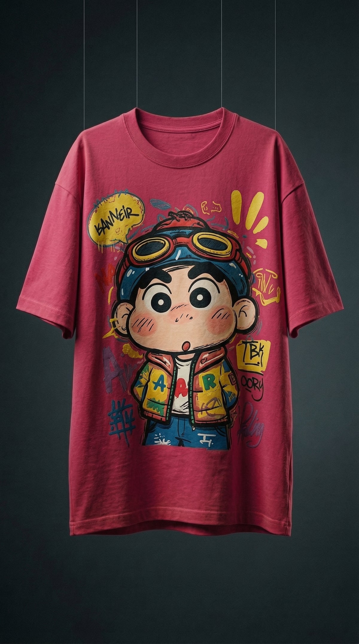 Cool Kid Energy Oversized Tee — Bio-Washed Premium Cotton — view 3