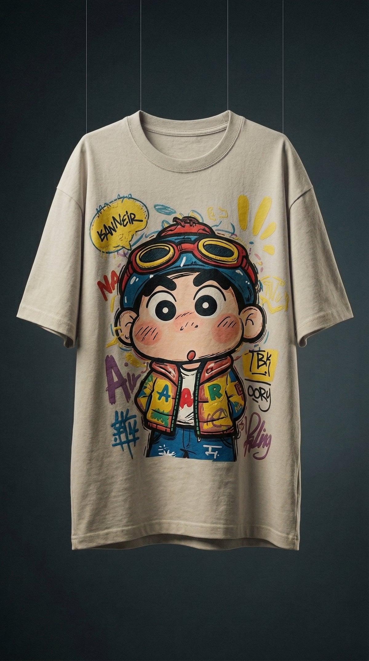 Cool Kid Energy Oversized Tee — Bio-Washed Premium Cotton — view 2