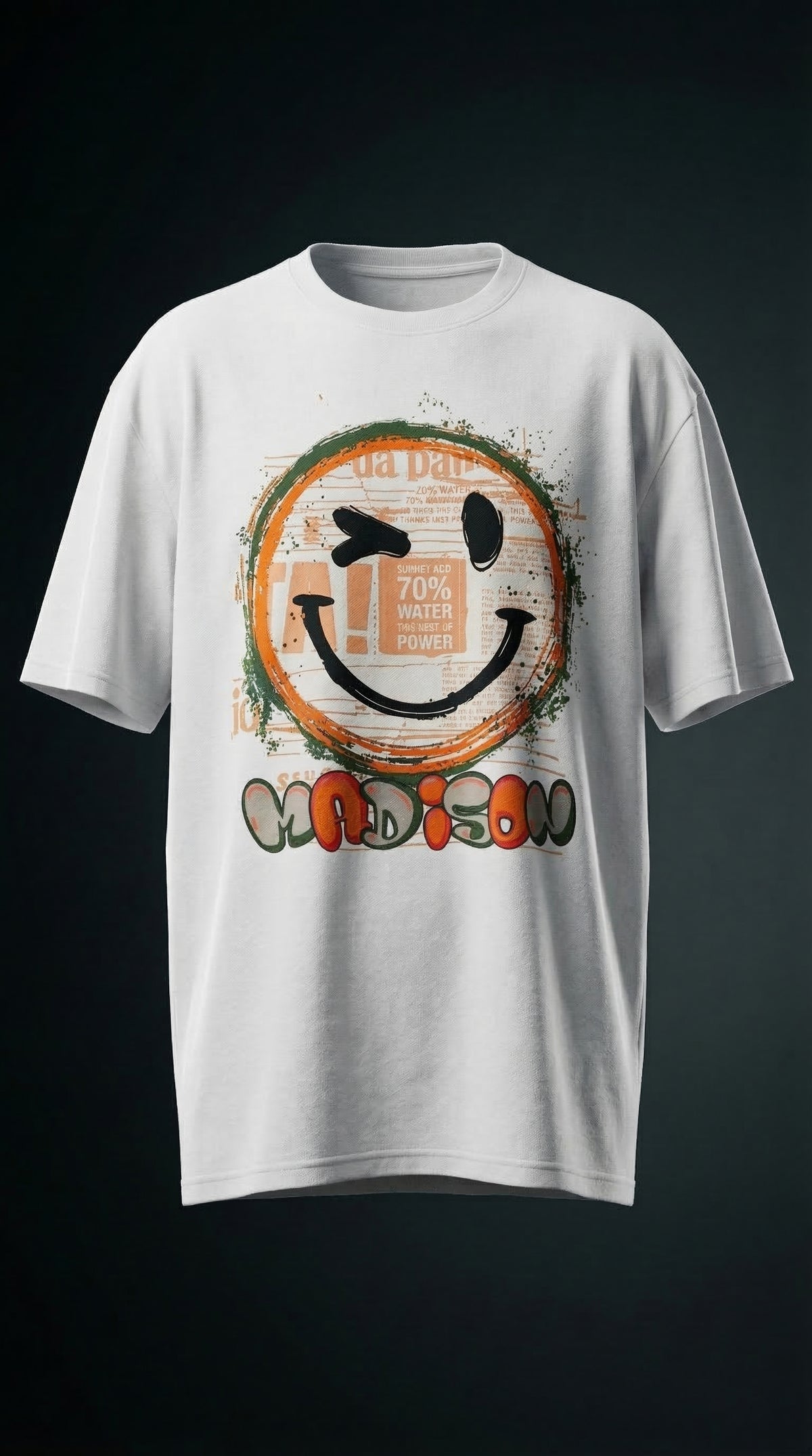 Gold Mood Oversized Tee — Bio-Washed Cotton Fit — view 3
