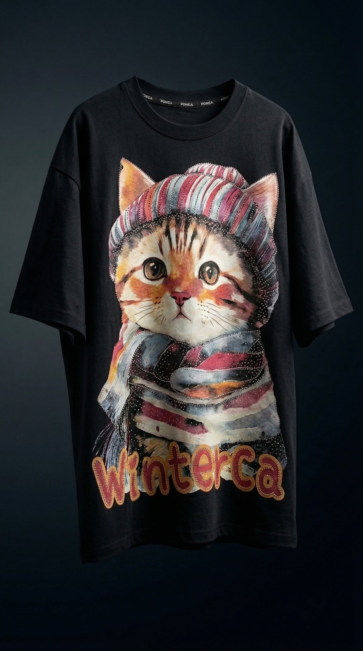 Retro Graphic Oversized Tee — Premium Cotton Drop Shoulder Fit — view 6