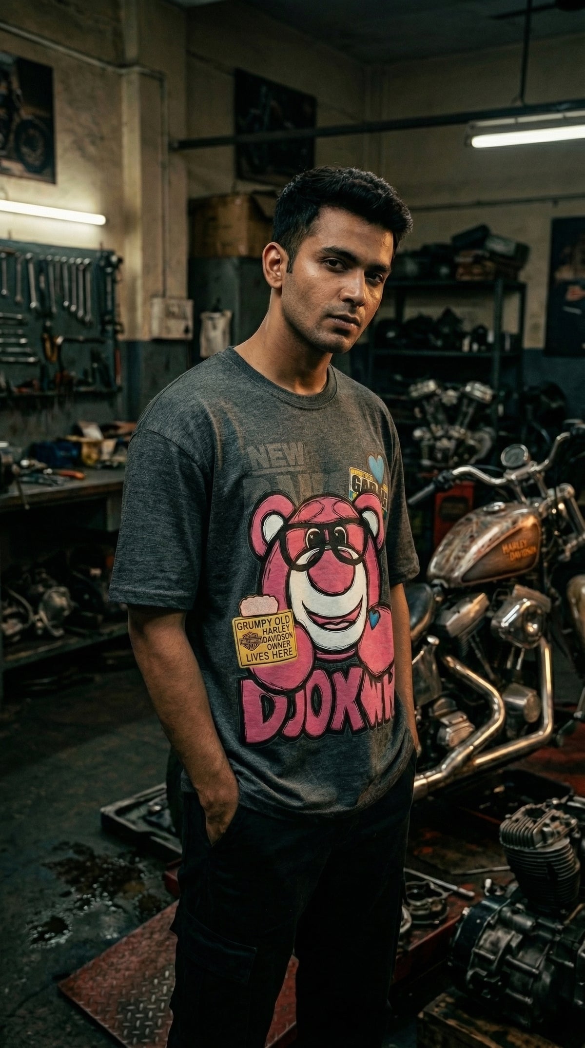 Pink Hype Teddy Oversized Tee — Soft Cotton Fit — view 17