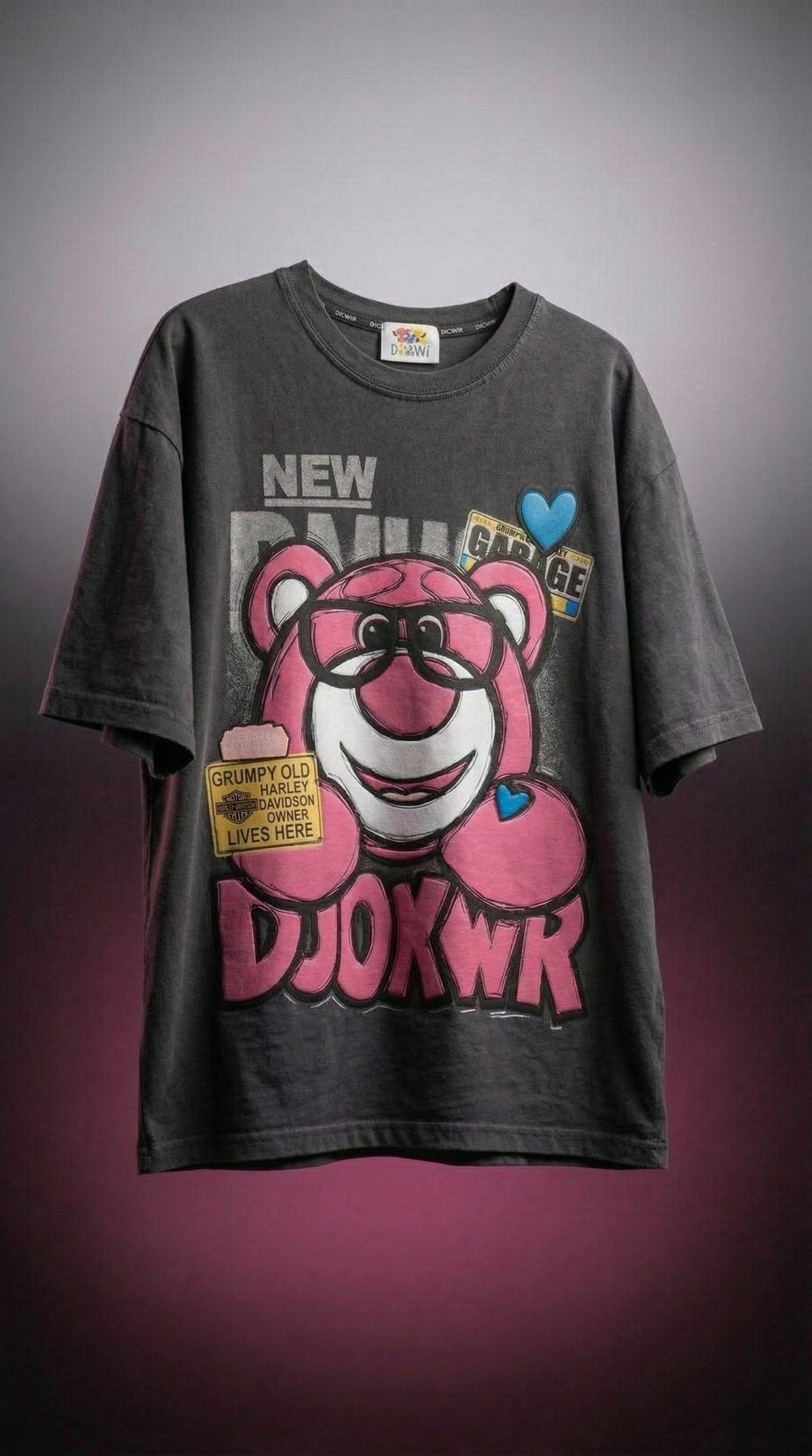 Pink Hype Teddy Oversized Tee — Soft Cotton Fit — view 15