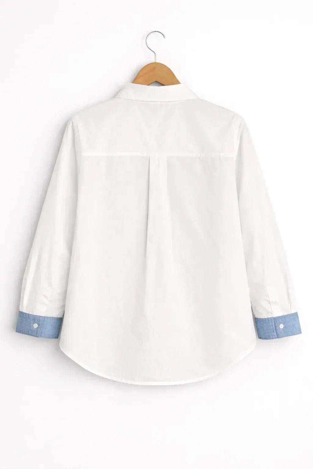 Sanki Color Block Denim and Cotton Shirt - Sanki