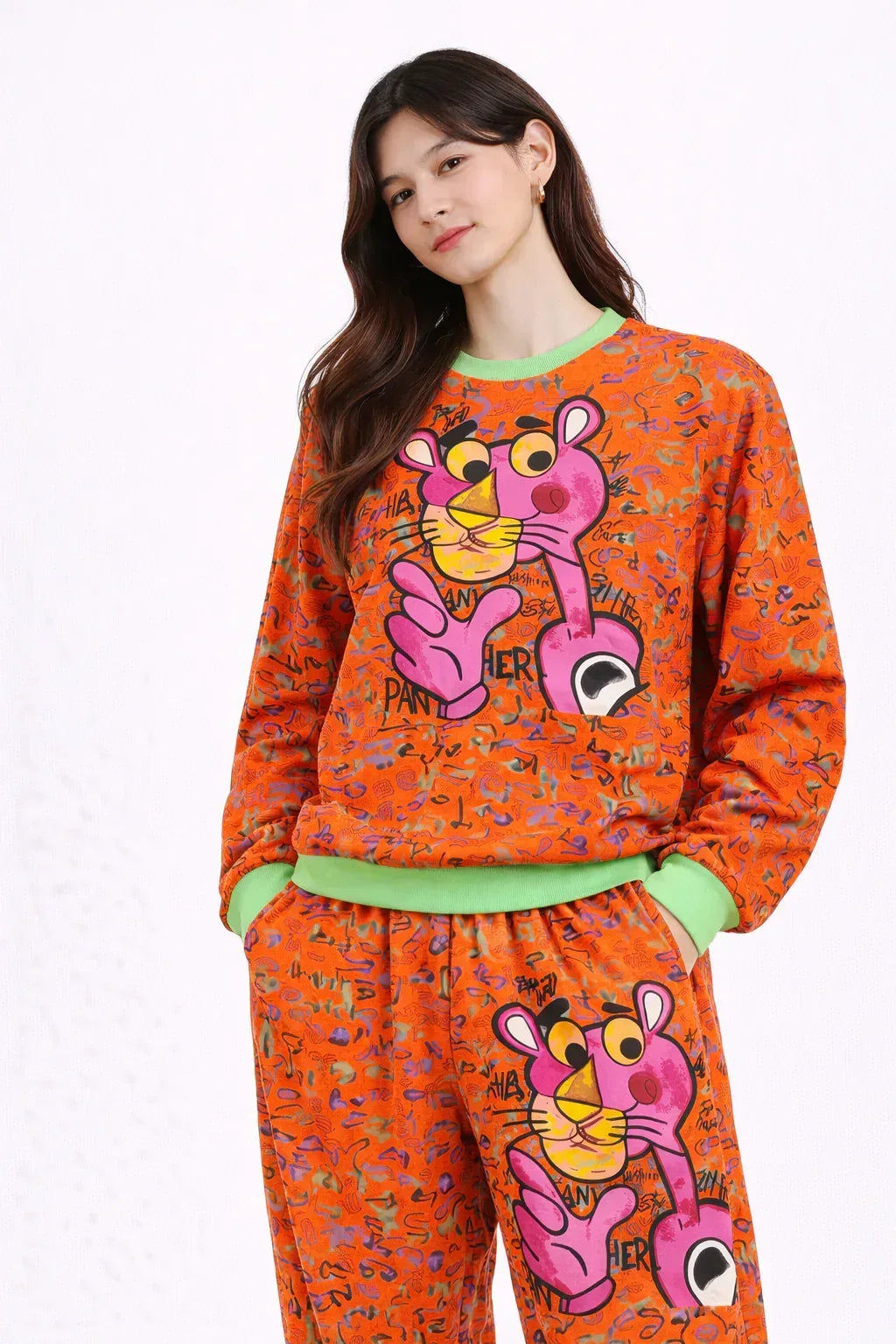 SANKI Pink Panther Multicolor Printed Co-ord Set - Sanki
