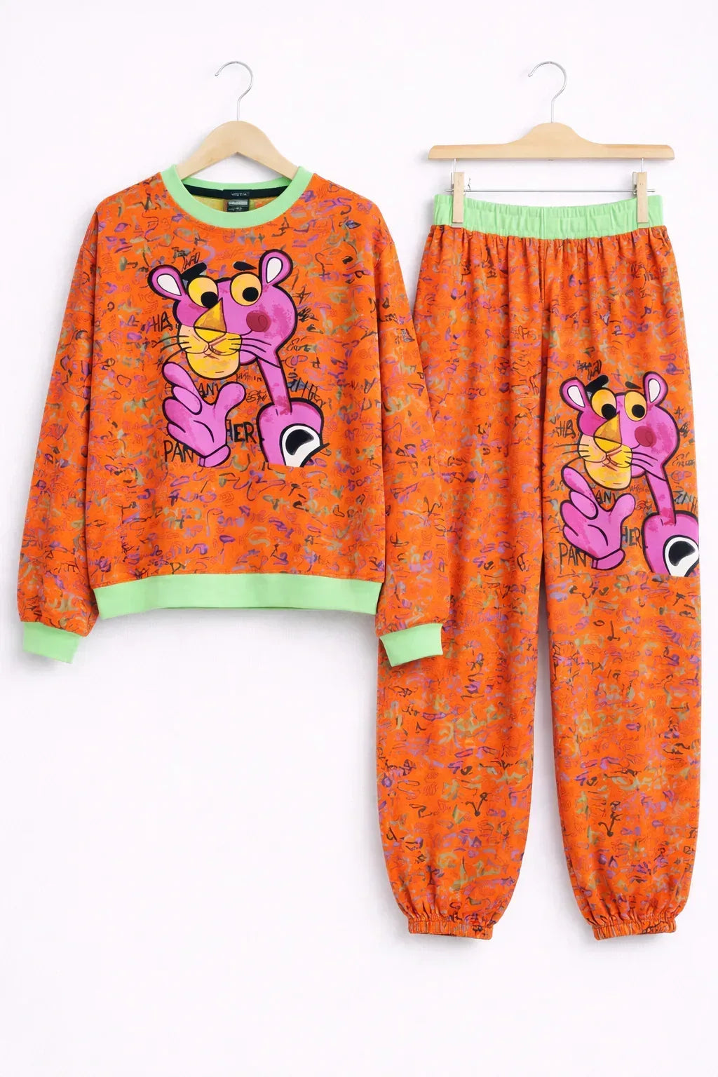 SANKI Pink Panther Multicolor Printed Co-ord Set - Sanki