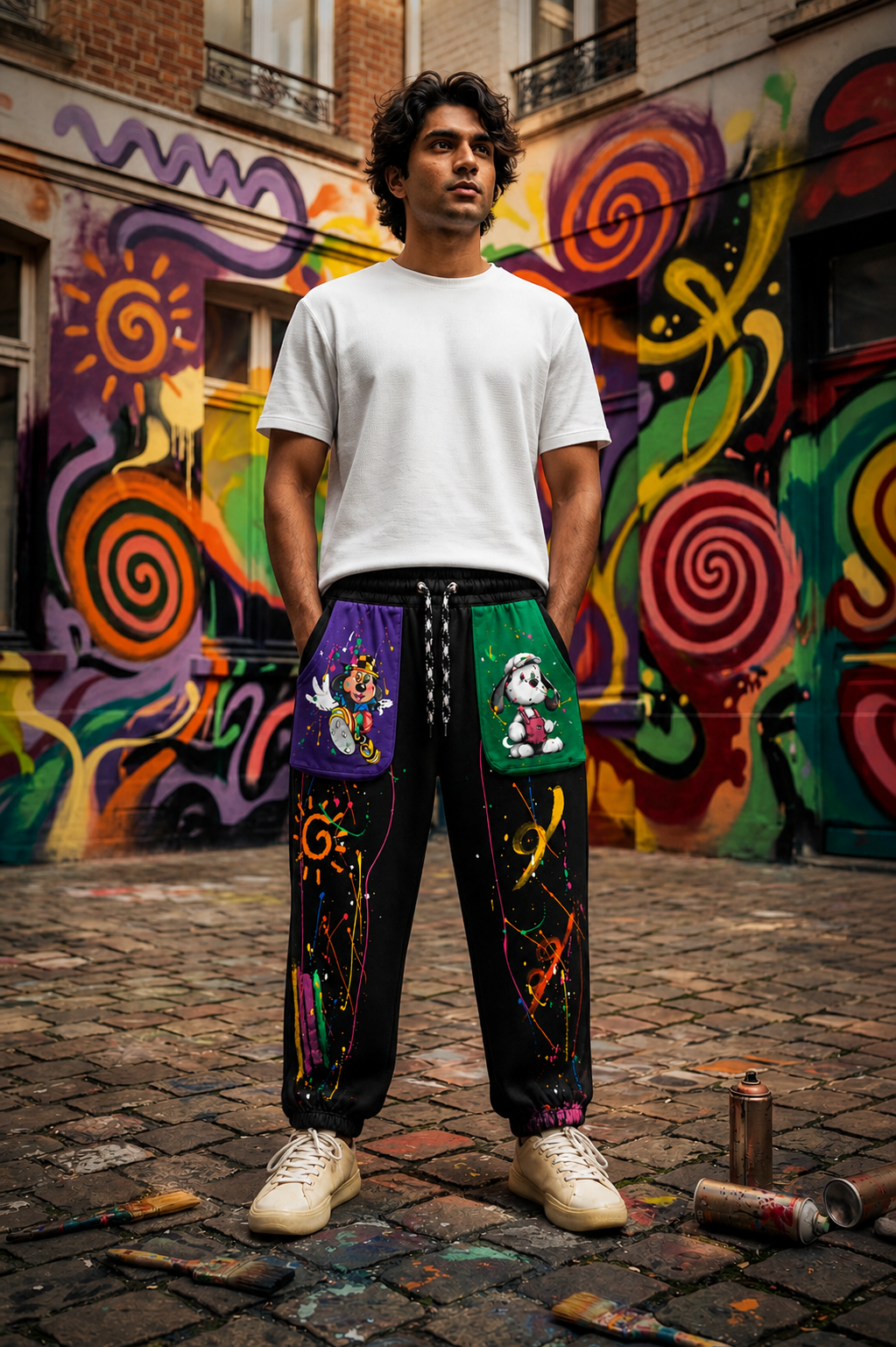 Funky Tapered Lower — Elasticated Waist, Soft Fabric — view 9