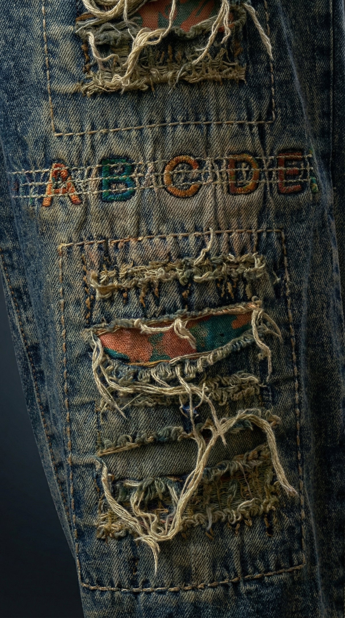 Denim Art Edition Jeans — Vintage Blue Streetwear Fit — view 3