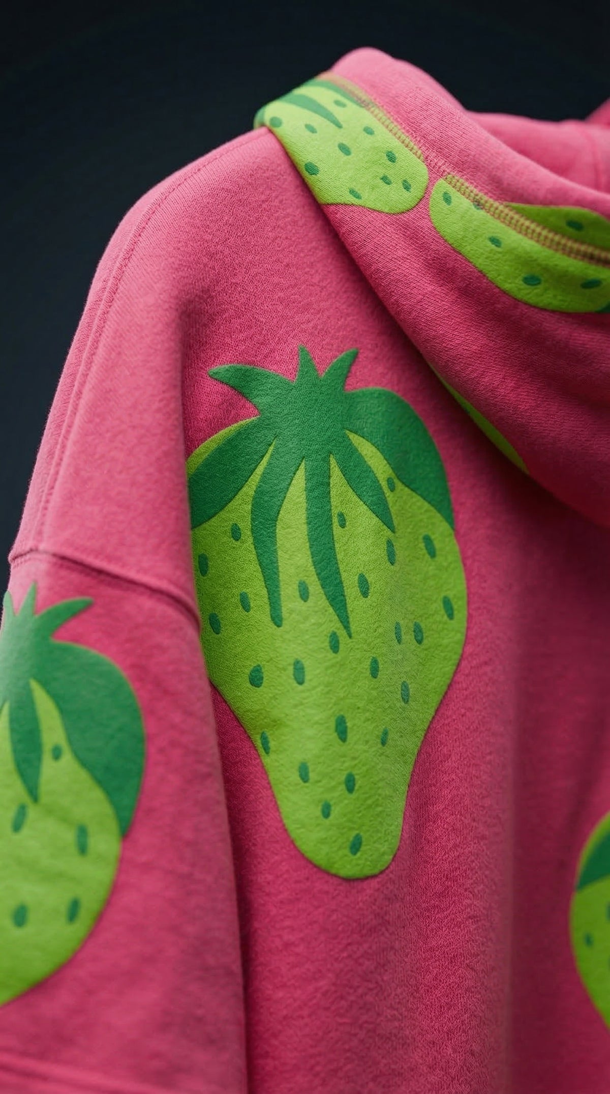 Retro Graphic Oversized Hoodie Tee — Pink — view 2