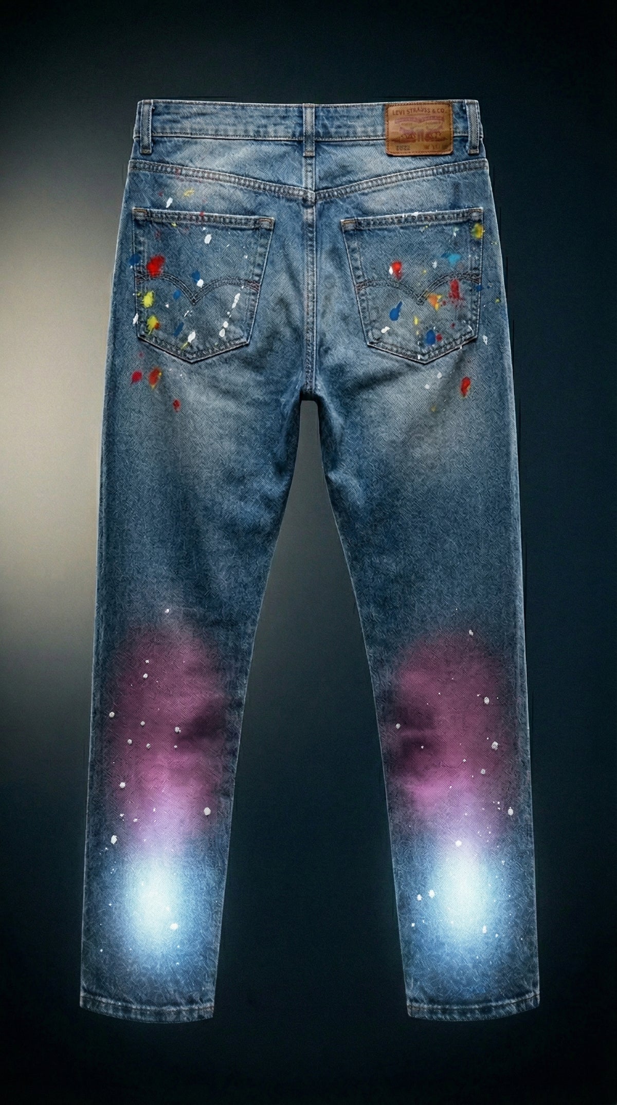 Heritage Glow Jeans — Dark Blue Denim — view 2