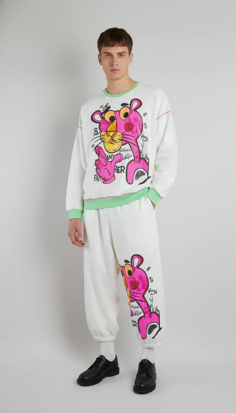 SANKI Pink Panther Multicolor Printed Co-ord Set - Sanki