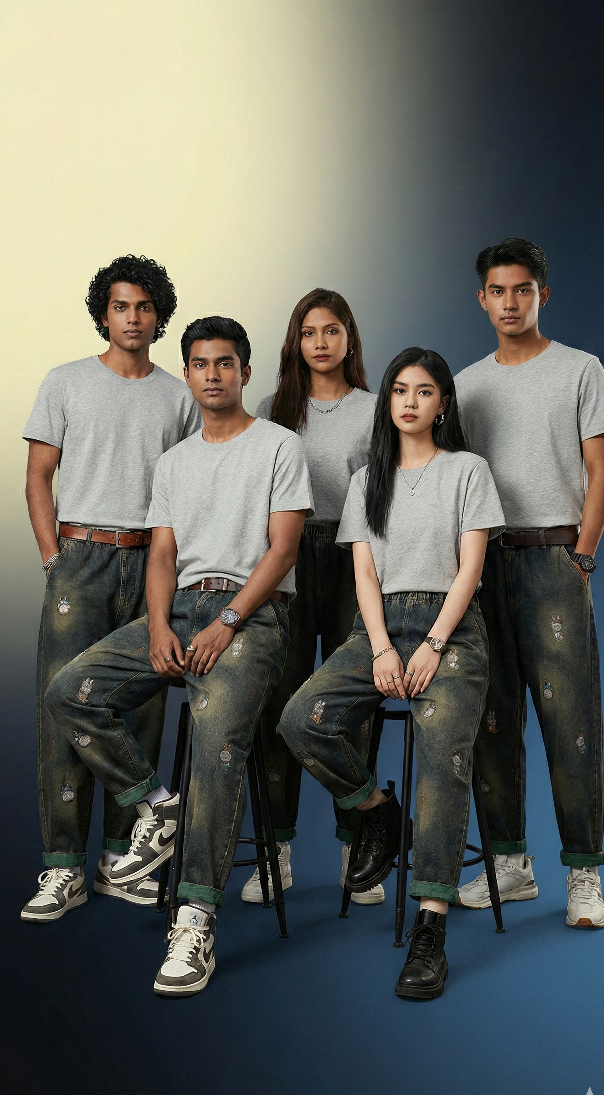 Denim Art Edition Jeans — Premium Blue Selvedge Fit — view 4