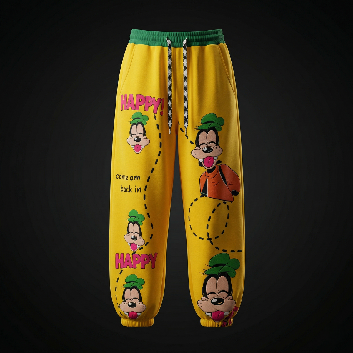 Happy Life Joggers — Relaxed Fit, Elasticated Waist — view 3