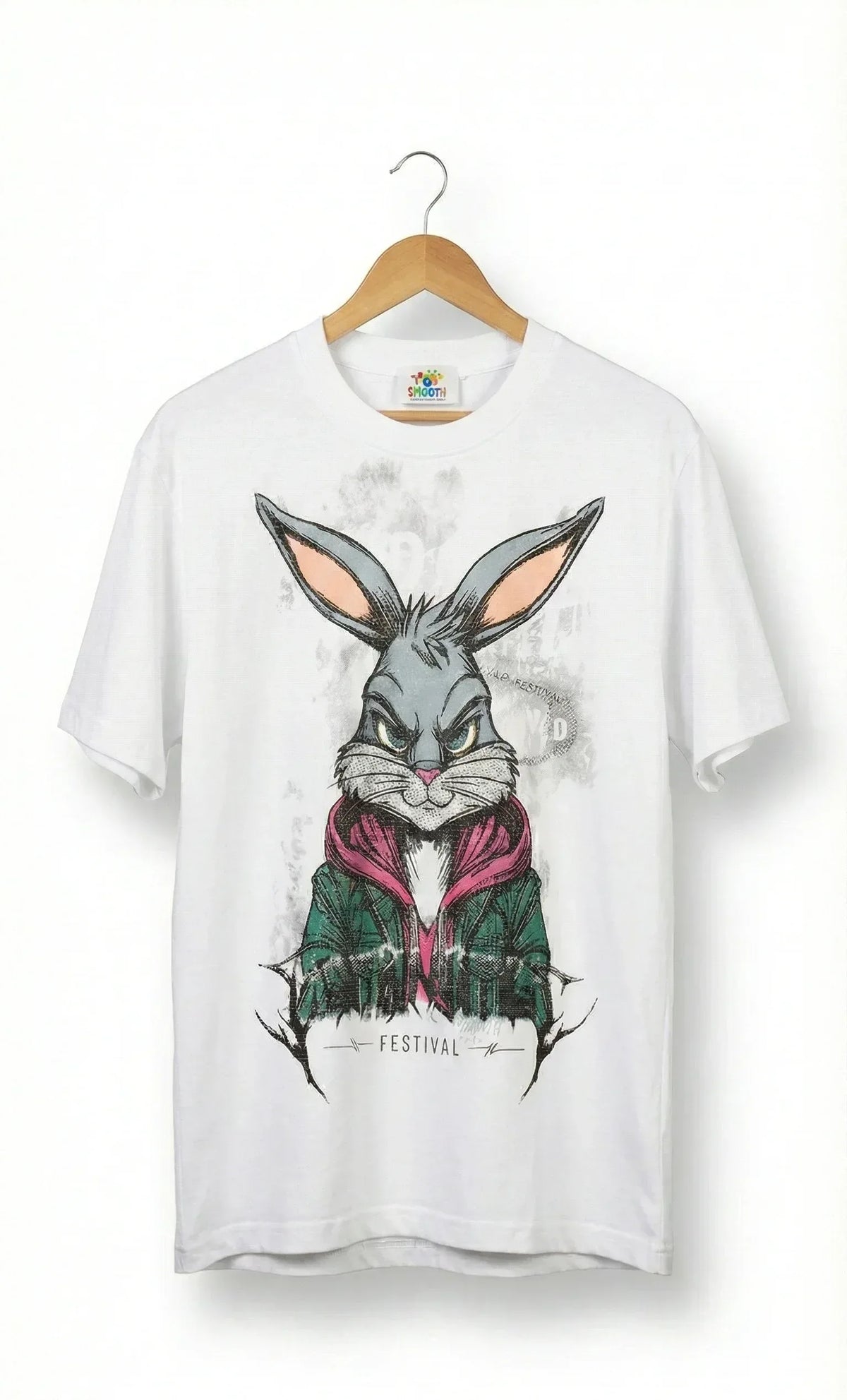 Cartoon Round Neck T-shirt - Sanki