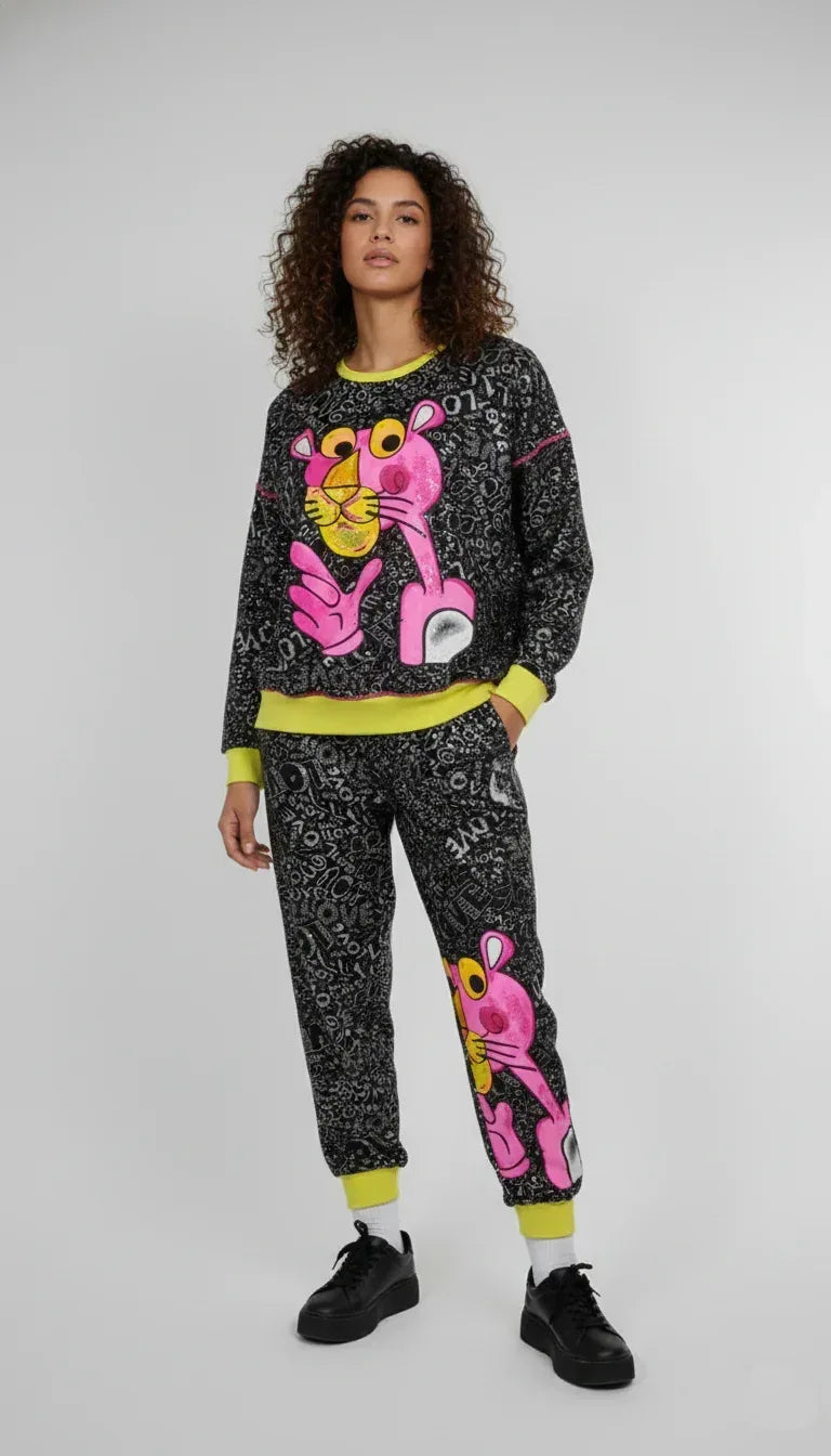 SANKI Pink Panther Multicolor Printed Co-ord Set - Sanki