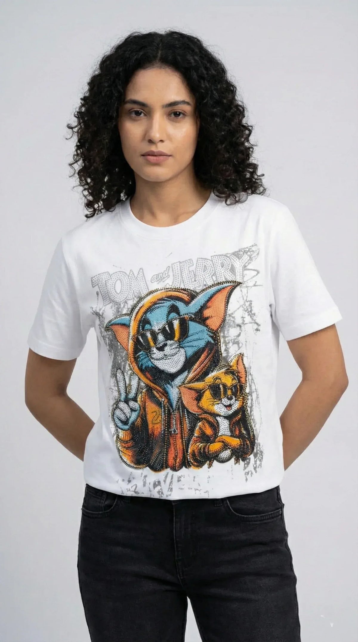Cartoon RoundNick T-shirt - Sanki