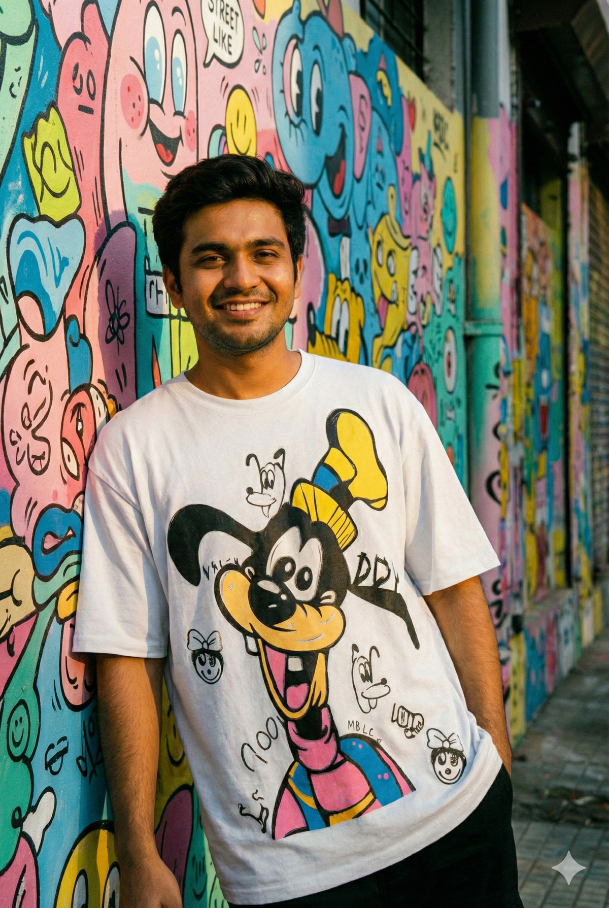 Street Graphic Oversized Tee — Universal Fit — view 16