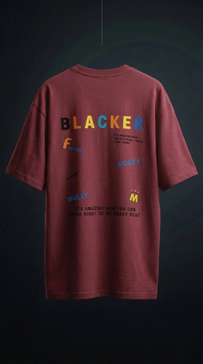 Blackstar Oversized Tee — Premium Cotton Drop-Shoulder Fit — view 5