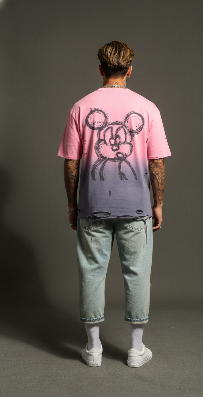 Bubble Bear Graphic Oversized Tee — Premium Cotton Fit — view 9